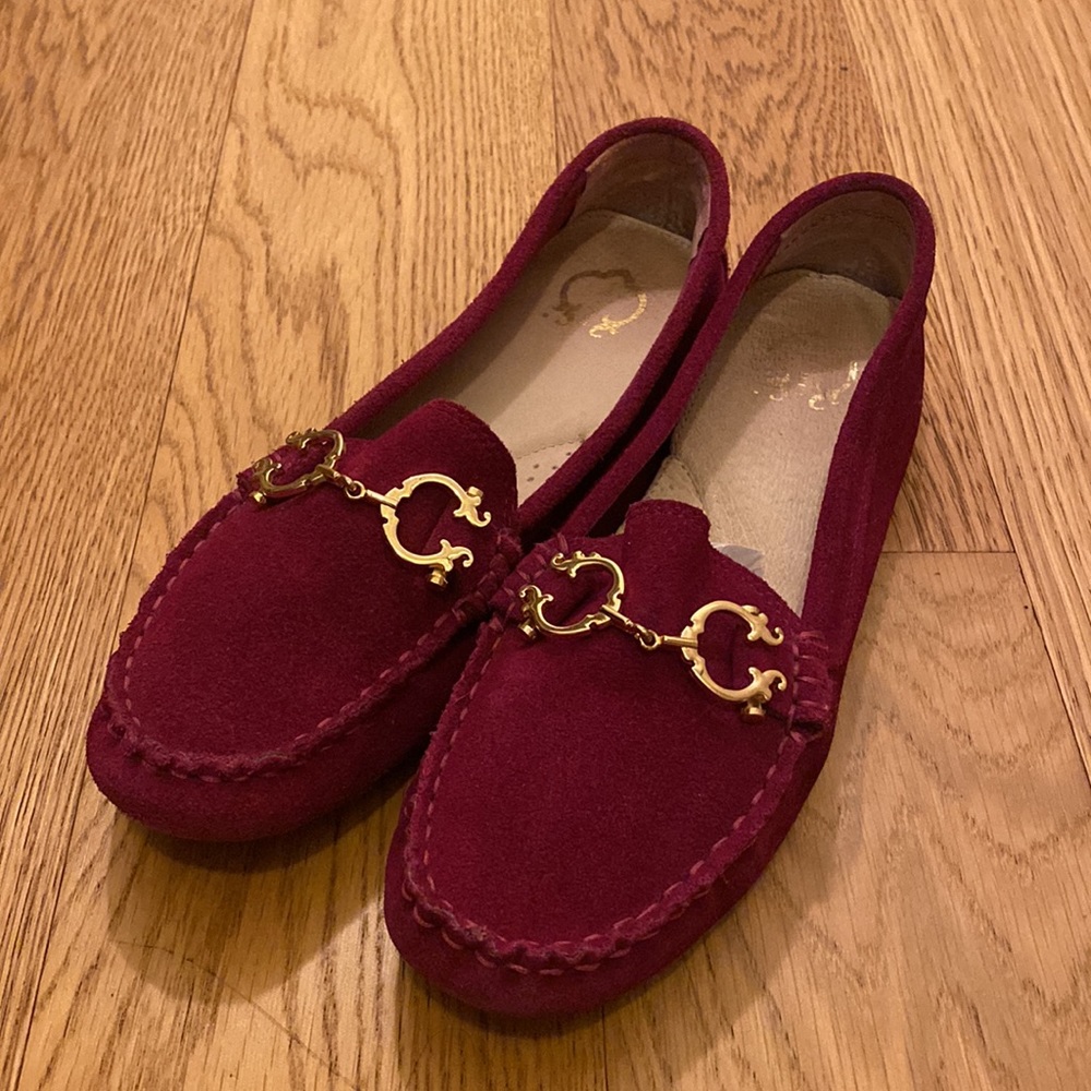 Flats size 8, pink-purple